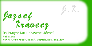 jozsef kravecz business card